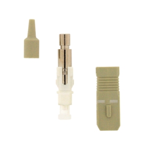 Epoxy multimode SC heat-cure connector 2,5mm with 900µm beige colour boot