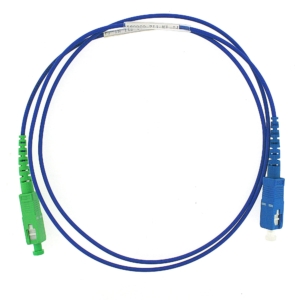 Jarretière simplex monomode G657 SC/UPC vers SC/APC 5 mètres, couleur bleue