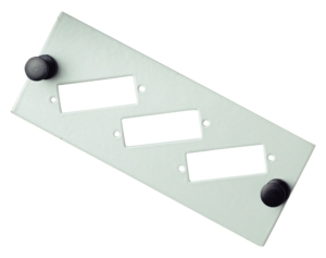 Module à équiper pour 3 raccords SC duplex/LC quad – Gris pour BOXOPTIC/COFOPTIC