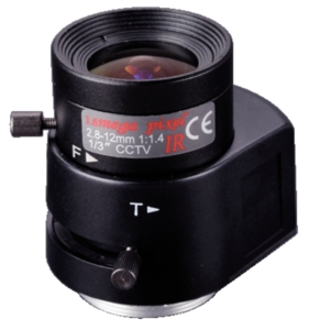 Objectif 2,8-12 mm 1,6 mégapixels auto-iris