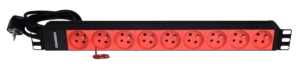 19″ PDU 9 locking UTE sockets – Black
