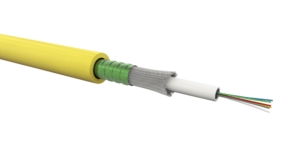 Câble 12 fibres OS2 9/125 inter/exter structure libre +acier gaine LSOH B2ca