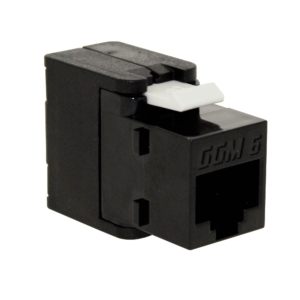 CAT6 SL UTP KEYSTONE JACK SS TOOL BLACK