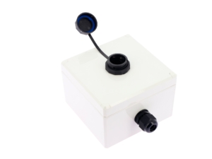 Boitier mural plastique IP68 IEC 60529 1 port RJ45 KEYSTONE vide, blanc