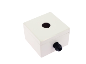 Boitier mural plastique IP68 IEC 60529 1 port RJ45 KEYSTONE vide, blanc