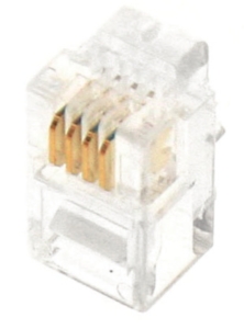 Lot de 10 connecteurs modular 4 points / 4 contacts CAT3