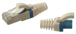 Lot de 10 connecteurs RJ45 CAT5e blindés avec manchon non débordant