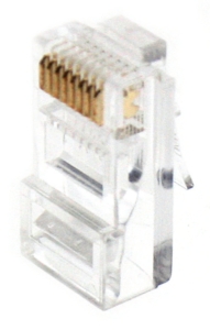 Lot de 100 connecteurs modular 8 points / 8 contacts CAT5e/CAT6