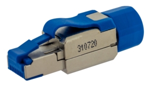 Lot de 20 plug court RJ45 10G Class Ea 4PPOE blindé