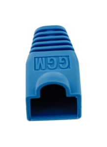 Lot de 100 manchons RJ45 Bleu pour diamètre de câble 5,6 mm à 6,00 mm.