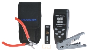 Kit d’outillage câblage et test RJ dans un étui souple