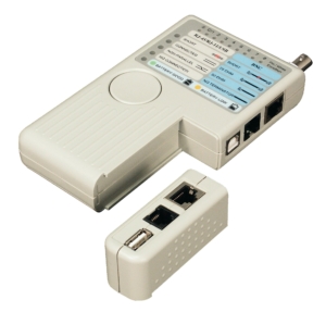 Testeur de câblage RJ45, RJ11, RJ12, BNC et USB