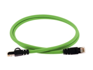 CAT6A RJ45 patch cord 10Gbps AWG26/7 S/FTP PUR 05m Green