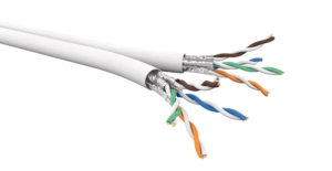 CABLE CAT6A 2X4P U/FTP LSZH, Dca, WHITE T500M