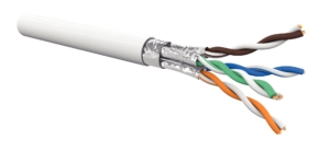 Câble CAT6A 4 paires AWG23 F/FTP LSOH Dca Blanc (touret de 500 m)