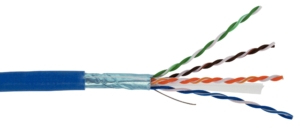 Câble CAT6 4 paires AWG24 F/UTP LSOH Dca, Bleu (touret de 305 m)