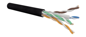 Câble 4 paires CAT6 U/UTP PE Noir (touret de 305 m)