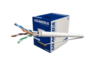 Câble CAT6A 4 paires AWG23 F/FTP SLIM LSOH Dca, Blanc (Boite dévidoir 200m)
