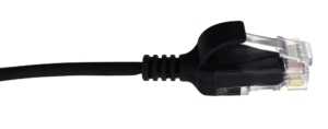 Lot de 10 cordons RJ45 C6 U/UTP LSOH Ultra-Slim 30 cm, noir