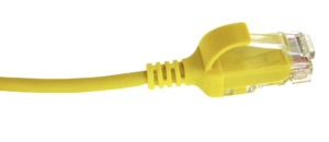 PACK 10 CORD RJ45 UUTP SLIM LSZH 50CM CAT6 YELLOW