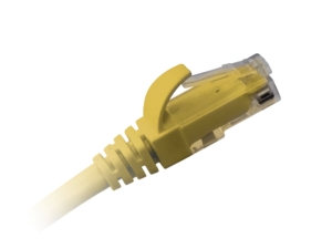 Patch cord CAT6 U/UTP PVC 1 m yellow