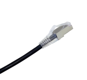 Slim patch cord CAT6A U/FTP LSZH 4 m black