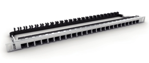 Panneau 24 ports 0,5U (ID #01/24) équipé de 24 noyaux NKJUC6TL