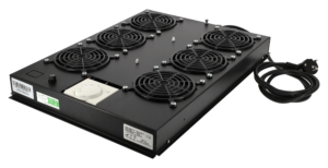 Top fan unit (6 fans) + thermostat – Black