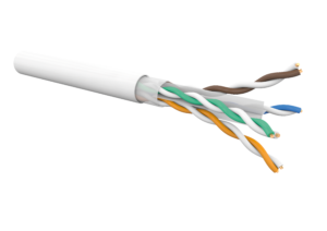 Câble CAT6A 4Paires  AWG23 U/UTP LSOH-FR Cca, Blanc (RIB 305m)