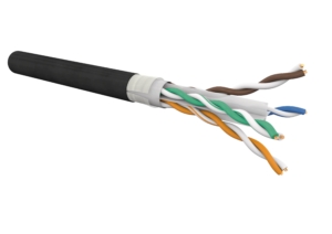 Câble catégorie 6 4 paires U/UTP AWG23 LSZH/PE WB noir (touret de 305m)