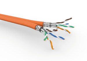 2X4P CAT7 S/FTP 900MHZ AWG23 LSHF ORANGE 500M DRUM