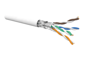 Category 7 AWG23 4P ISO/IEC 11801 S/FTP PIMF LSHF IEC 60332-1 Dca White