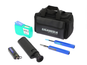 Multimode FO cleaning & inspection kit (cleaning pens, cletop, VFL, microscope)