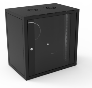 Coffret 19″ INIBOX 12 U prof 400 mm – Noir