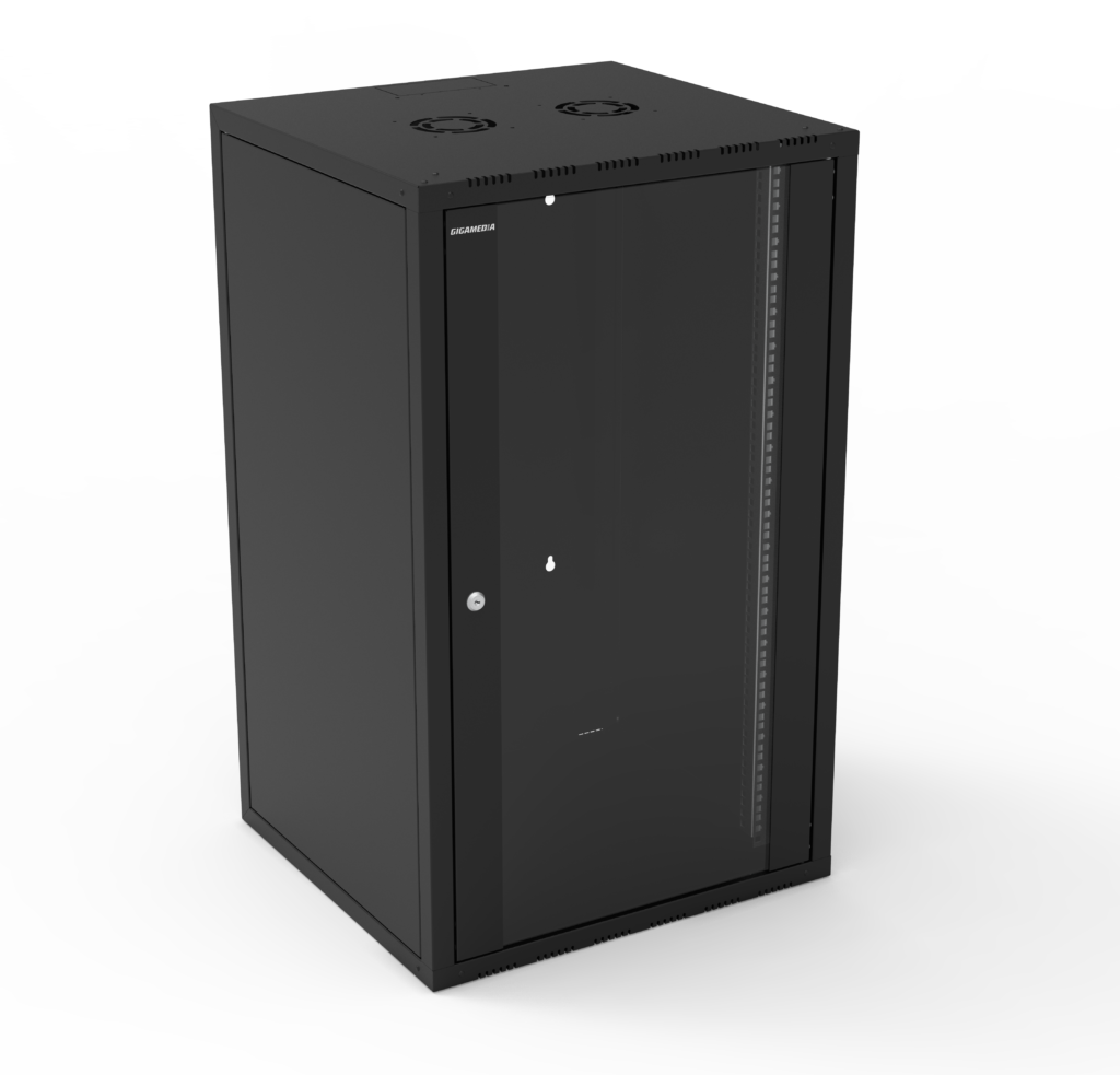 INIBOX CABINET 21U 600X560 black - Gigamedia