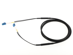 Jarretière optique CPRI duplex LC/LC G657A2 9/125 µm 10 m, LSOH anti-UV noire