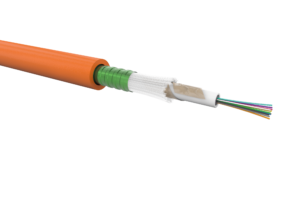 Câble 6 fibres OS2 inter/extérieur structure libre LSOH résistant au feu 180min