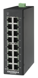 16-Port Gigabit DIN RAIL Unmanaged Industrial Switch