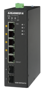 Switch Industriel non-manageable RAIL DIN 5 ports GE dont 4-PoE+ (120W) + 2 SFP