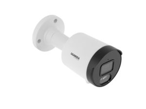 Caméra IP PoE Tube 4MP IR 25 m, Focale fixe 2.8 mm, micro intégré, IP67 – NDAA