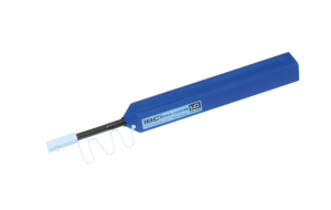 Fiber optic cleaning pen for LC 1,25 mm connector end-face loaded or not