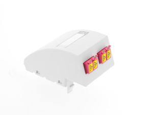 Prise optique murale 45×45 LC duplex multimode OM4