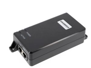 Injecteur PoE 60W 802.3BT utilisation en intérieur, boitier plastique