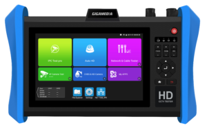 IP AHD TVI CVI Video tester, Resolution 8K, Wi-Fi, PoE, Onvif