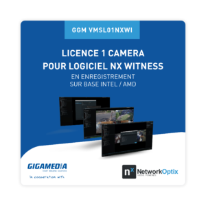 Licence 1 camera pour logiciel NX Witness en enregistrement sur base Intel/AMD