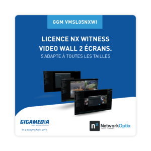 Licence Nx Witness video wall 2 écrans. S’adapte à toutes les tailles d’écran