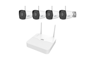 Kit Wifi 4 caméras tubes 2.8 mm + un NVR 4 canaux Wifi . LIvré sans disque dur