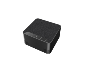 Micro avec HP intégré pour conférence couleur noire. Connexion USB