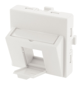 Plastron incliné 1 port 45×45 avec volet