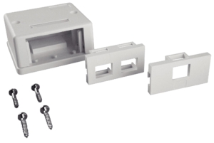 Boîtier 1 ou 2 ports RJ45 pour connecteurs GIGAMEDIA
